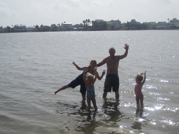 july 2013 galveston daddy and girls