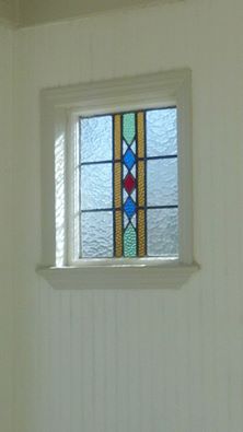 stained glass in school room 2013